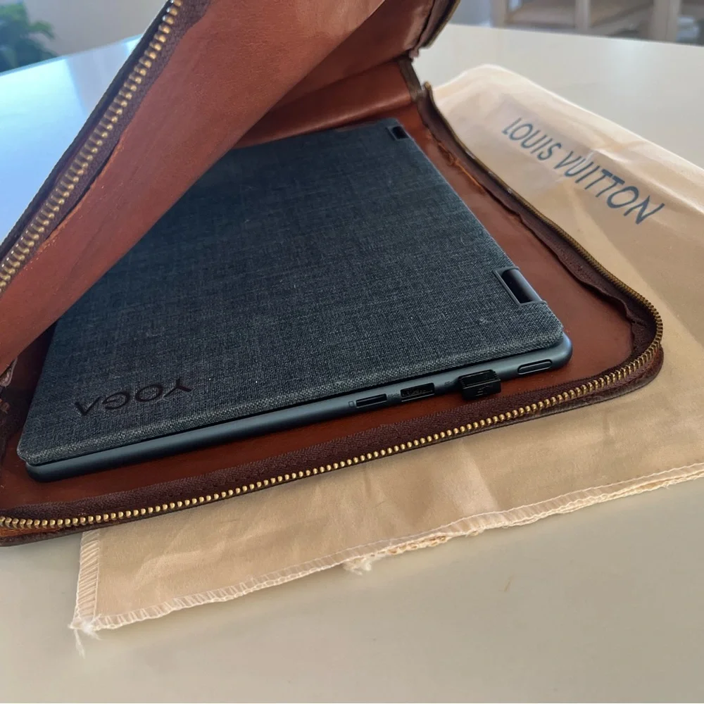 Louis Vuitton Vintage 1982 Monogram Poche Document Portfolio Laptop Sleeve Pouch